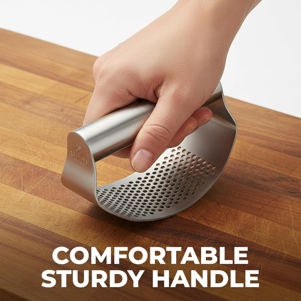 garlic press manual stainless — daily find — view 5