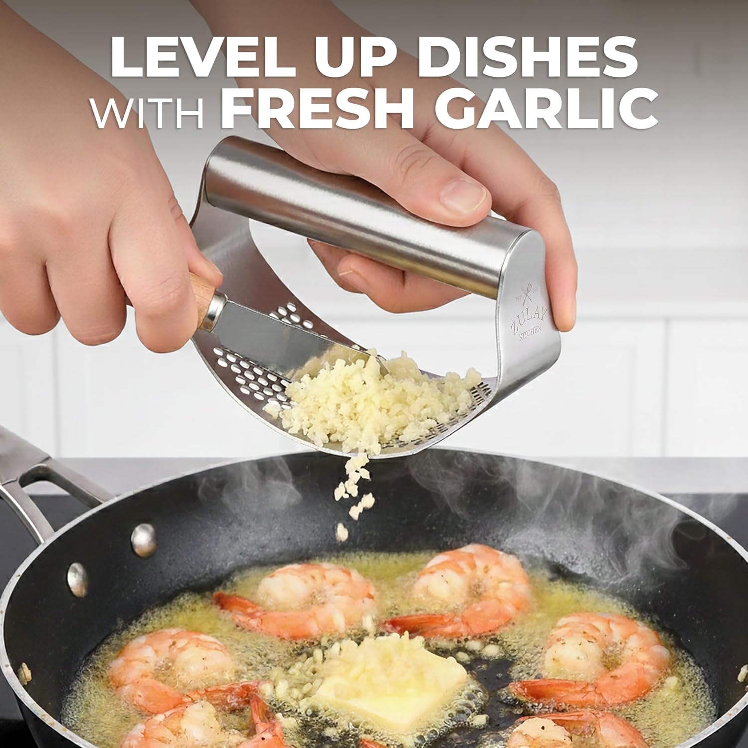 garlic press manual stainless — daily find — view 3
