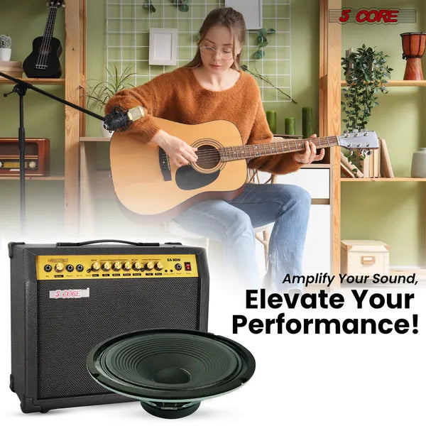 5Core 12" Guitar Speaker 300W 8Ohm/16Ohm 40Oz Magnet 2" VC Amplifier Cabinet Dri