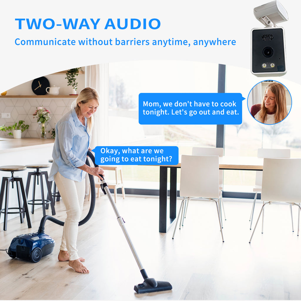 Window-Specific Security Camera, HD Night Vision USB Powered, Mobile Remote Wind