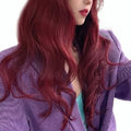 Long Wave Wig Cosplay Synthetic Hair With See Through Bangs For Women Dating Dai
