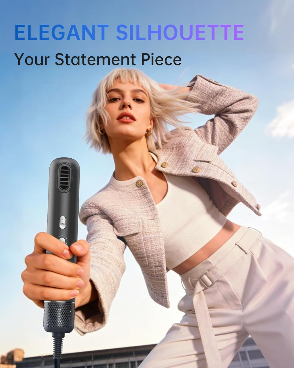 Mini Hair Dryer - Portable Travel Size Hair Dryer, 110,000 RPM For Fast Drying, 