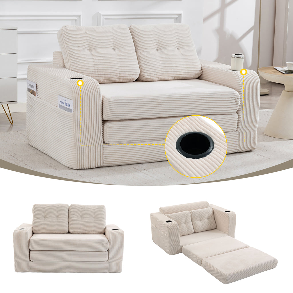 Convertible Sofa Bed,Expandable Double Sofa Bed, 2 In 1 Convertible Sofa Bed, Fo