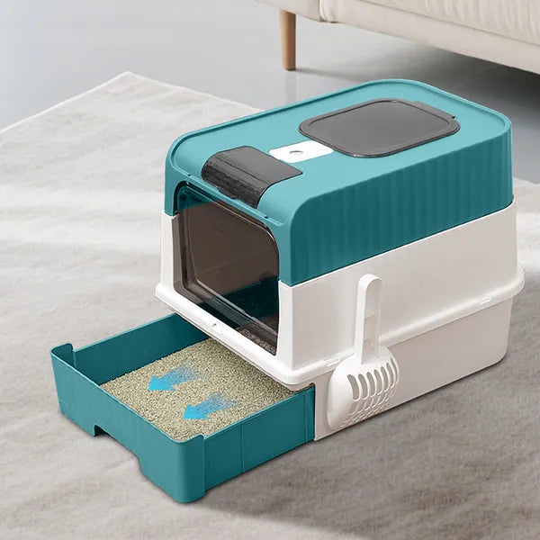 BlueMagic Cube Intelligent Cat Litter Box - Free Hands, Enjoy Pure Life & Automa