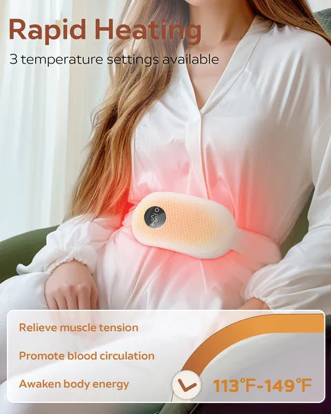 Portable Heating Pad, Heating Pad For Period Cramps, Fast Heating Pad, Wearable 
