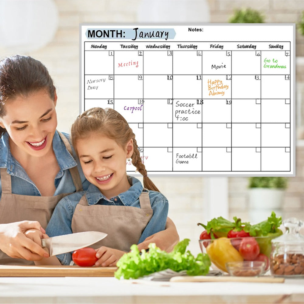 Magnetic Fridge Memo Board, Easy To Erase And Reusable, Strong Magnet, Creating 