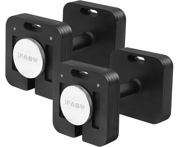 Adjustable Two Dumbbells Or Dumbbells Sets 50LB Square Dumbbell 9 In 1 Free Weig