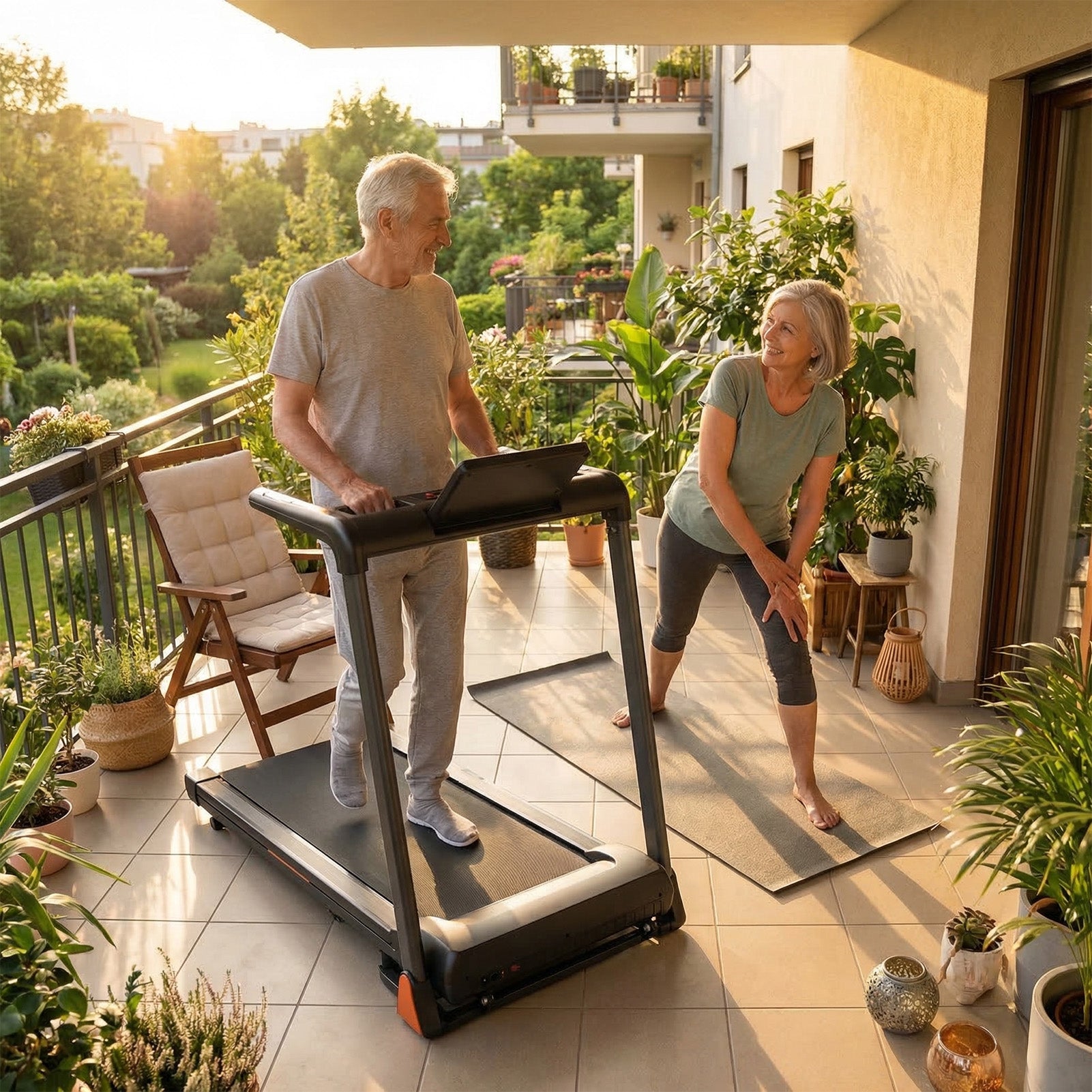 Folding Treadmill 3.5 Horsepower 0.5-8.5MPH 330LBS Capacity LED Display Foldable