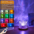 LED Water Ripple Ambient Night Light USB Rotating Crystal RGB (Viral) — MEGA MARKET