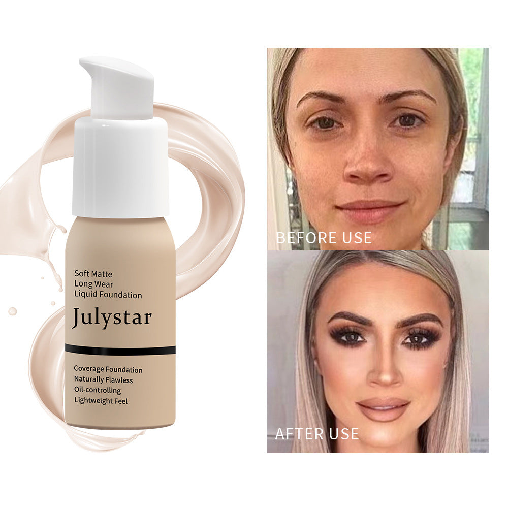 Oil Control Foundation Cream Full Coverage Concealer Long Lasting Waterproof Mat