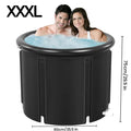 XXL Ice Bath Tub, 102 GL Cold Plunge Tub, Portable Plunge Pool, Multi-level Port