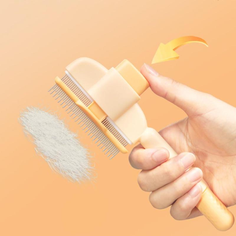 Cat And Dog Comb, Knot Remover, Hair Removal Tool, Pet Self-cleaning Comb, For L