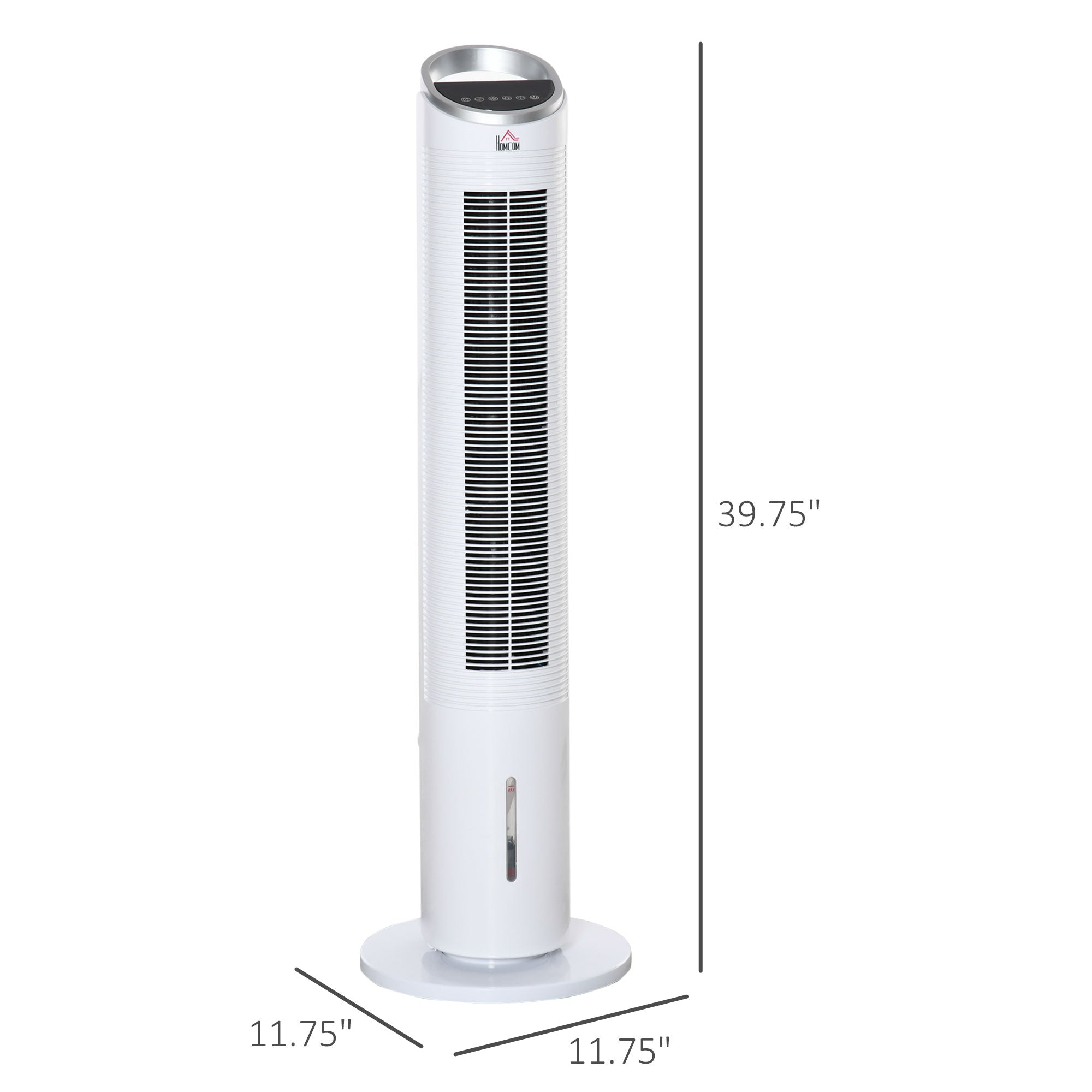 40" Portable Oscillating Air Cooler Fan For Home Office, 3-In-1 Standing Ice Flo