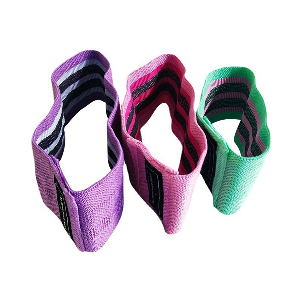 Set Of 3 Resistance Exercise Loop Bands Fitness Home Gym Yoga Glutes Booty Train