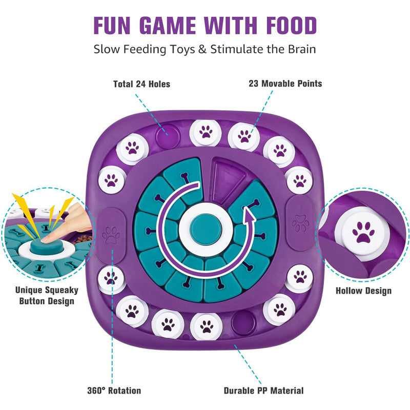 Dog Puzzle Toys, Interactive Treat Puzzle Dog Enrichment Toys For Large Medium S