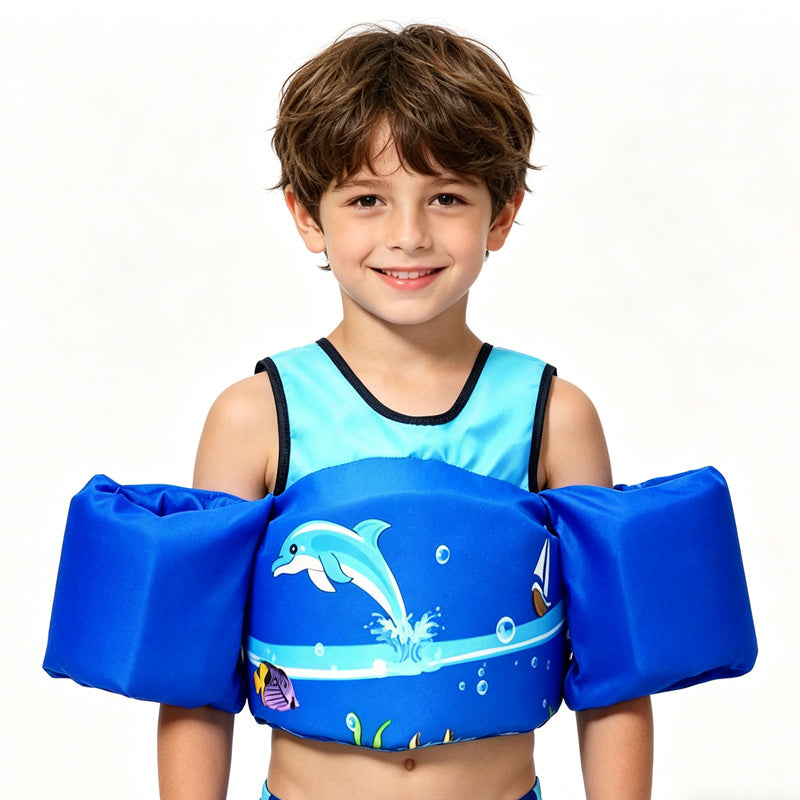 Toddler Swim Vest, Kids Life Jacket Vest, Swim Aid Floats For Swimming Pool, Lea