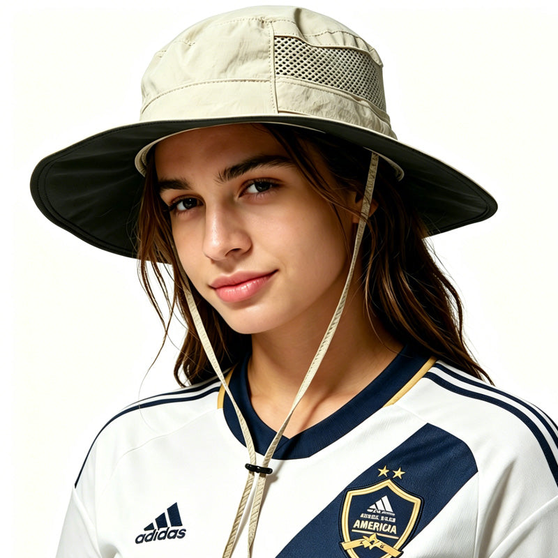 Breathable Wide Brim Sun Hat For Men & Women ,UV Protection Bucket Hat For World