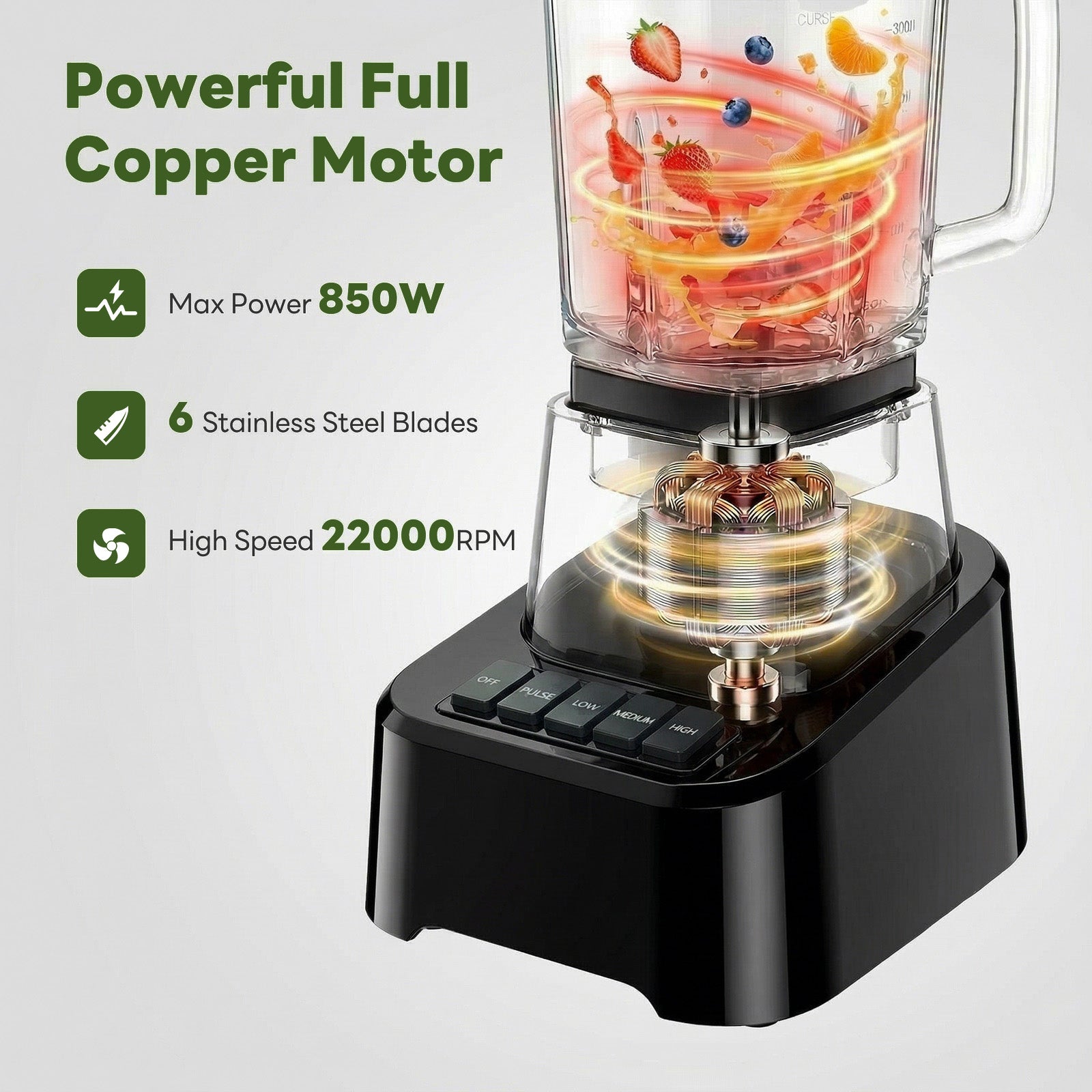 Professional Ice Cream Blender, Full-size Household Blender, Equipped With A 54-