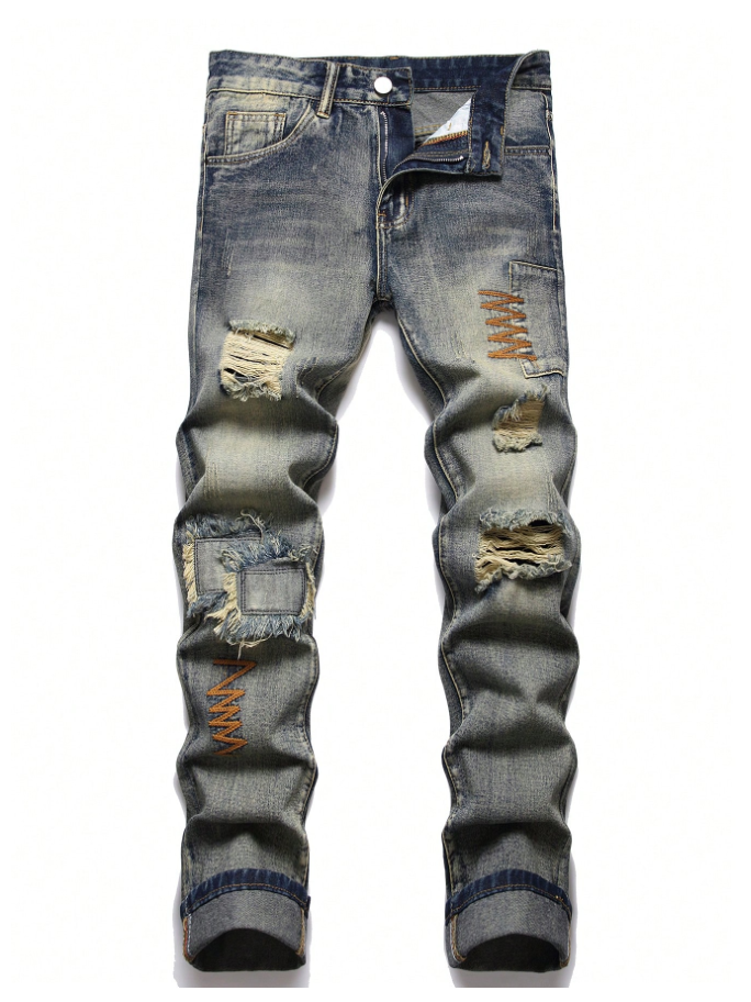 Slim-fit Stretch Straight-leg Pants