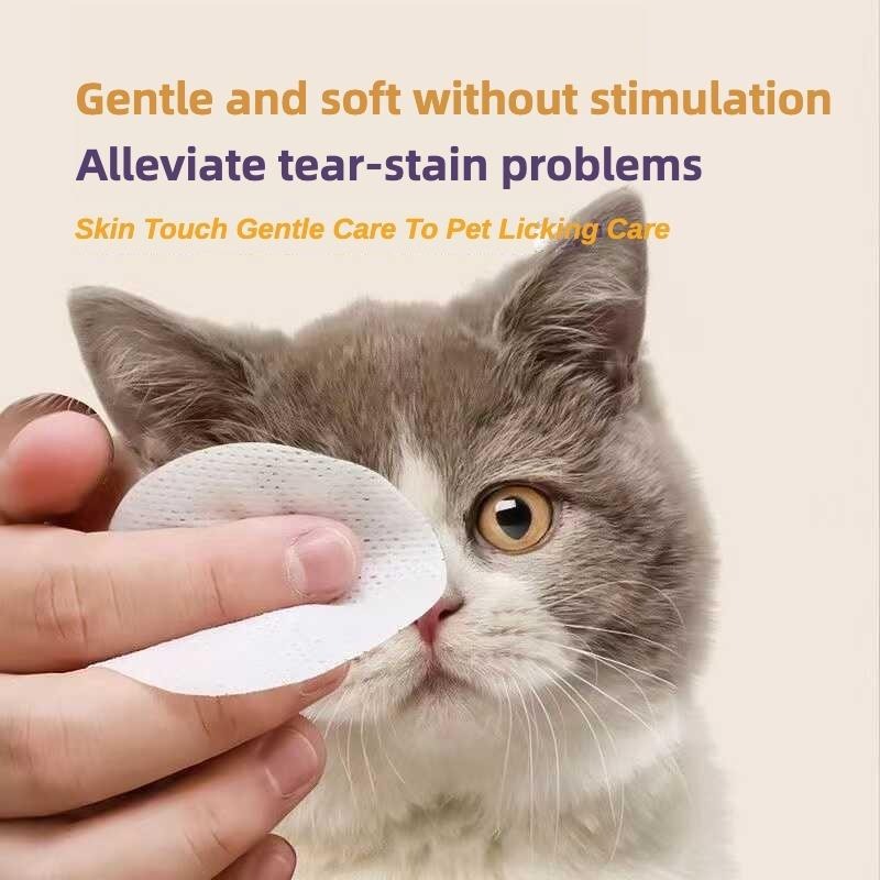 Pet Eye Wipes, 200 Wipes  Can Pet Eye CleaningWipes, Tear Stain Removing Wipe, P