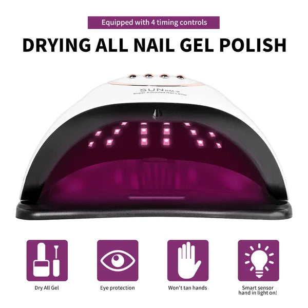 UV LED Nail Lamp,280W Nail Curing Lamps For Gel Polish With Automatic Sensor 4 T