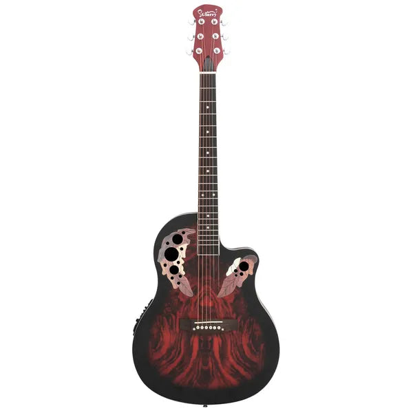 Don't Sell On Amazon - 41 Inch Full-Size Cutaway Acoustic-Electric Guitar Grape 