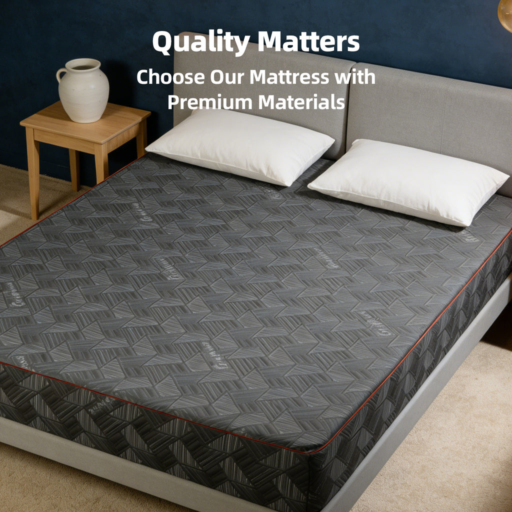 10 Inch Queen Size Mattress - Breathable & Sterilizing, High Rebound Foam For Cl