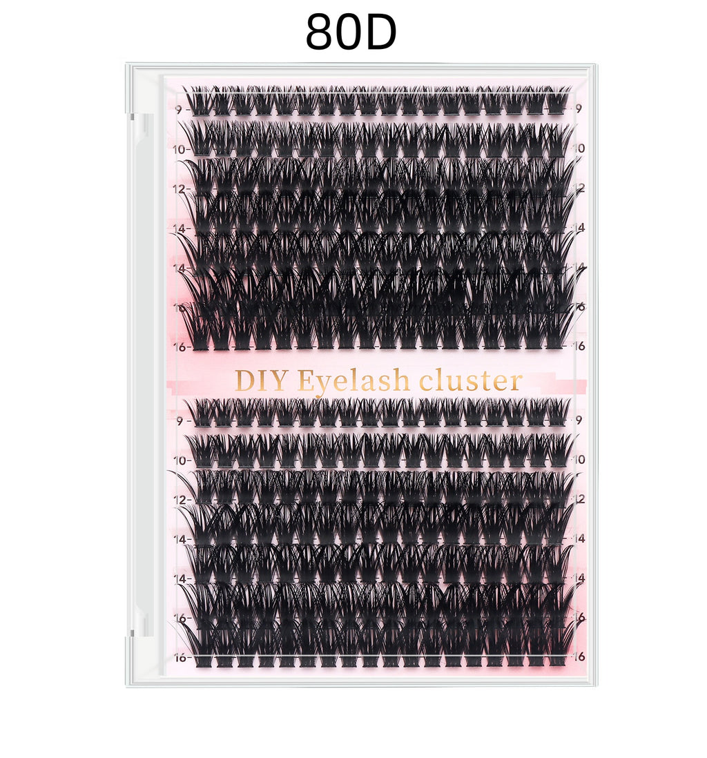 DIY Lash Extension Kit 280pcs Individual Lash Clusters D Curl 30D 40D Thick Volu