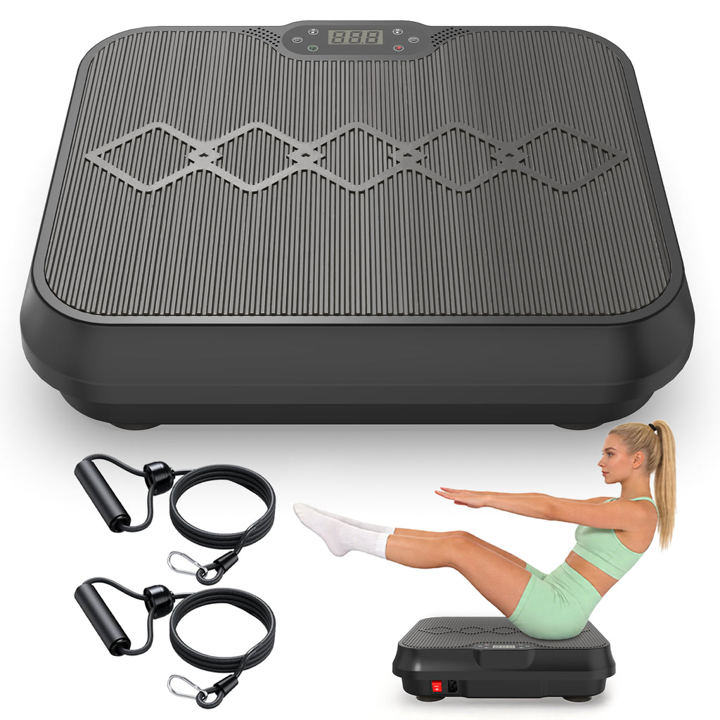 Vibration Plate Exercise Machine, Whole Body Workout Platform With Remote Contro