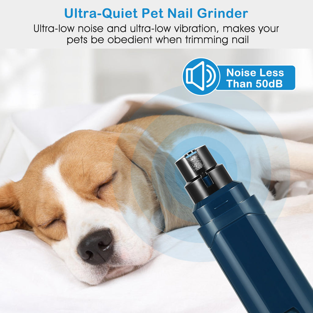 1Pc Dog Nail Grinder 2 Speeds Quiet USB Rechargeable Pet Nail Grinder Profession
