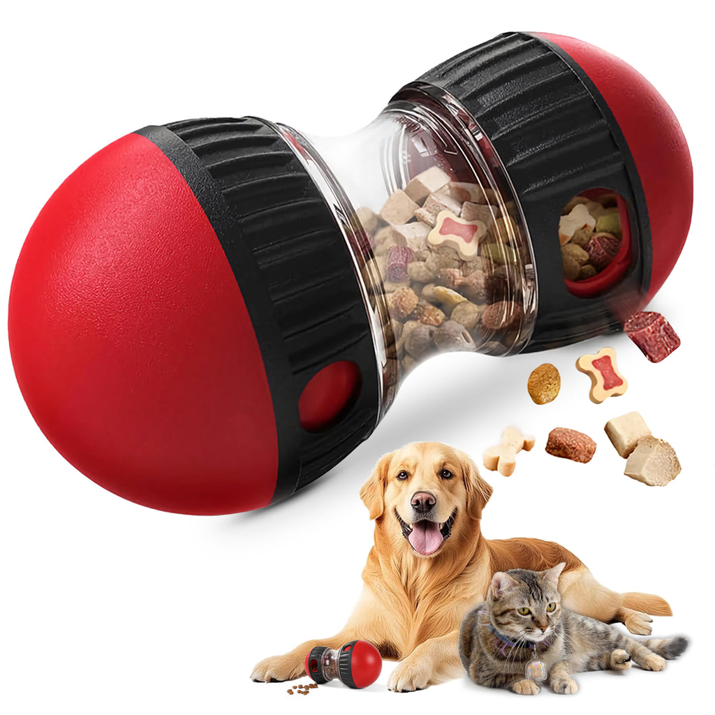 Dog Puzzle Toy, Adjustable Treat Dispensing Ball Food Dispenser Tough Slow Feede