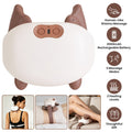 Cordless Shiatsu Neck Massager With Heat, 4 Silicone Massage Nodes, 3 Intensity 
