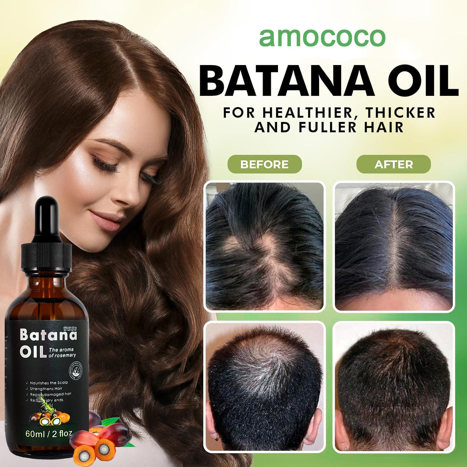 Only Supports Self Pickup With Waybill Amococo Batana Oil With Rosemary Cold Pre