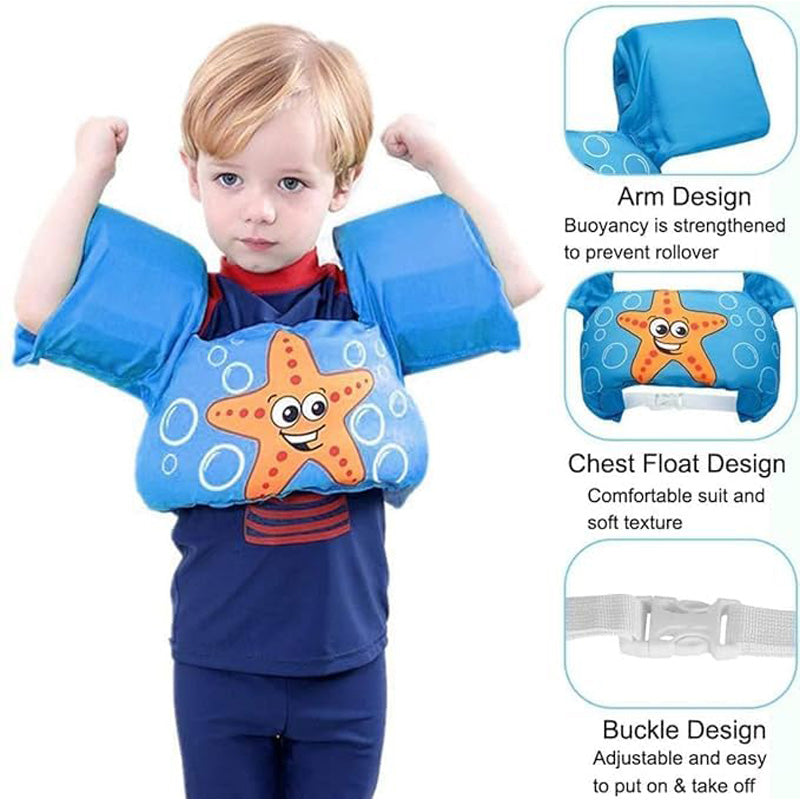 Toddler Swim Vest, Kids Life Jacket Vest, Swim Aid Floats For Swimming Pool, Lea