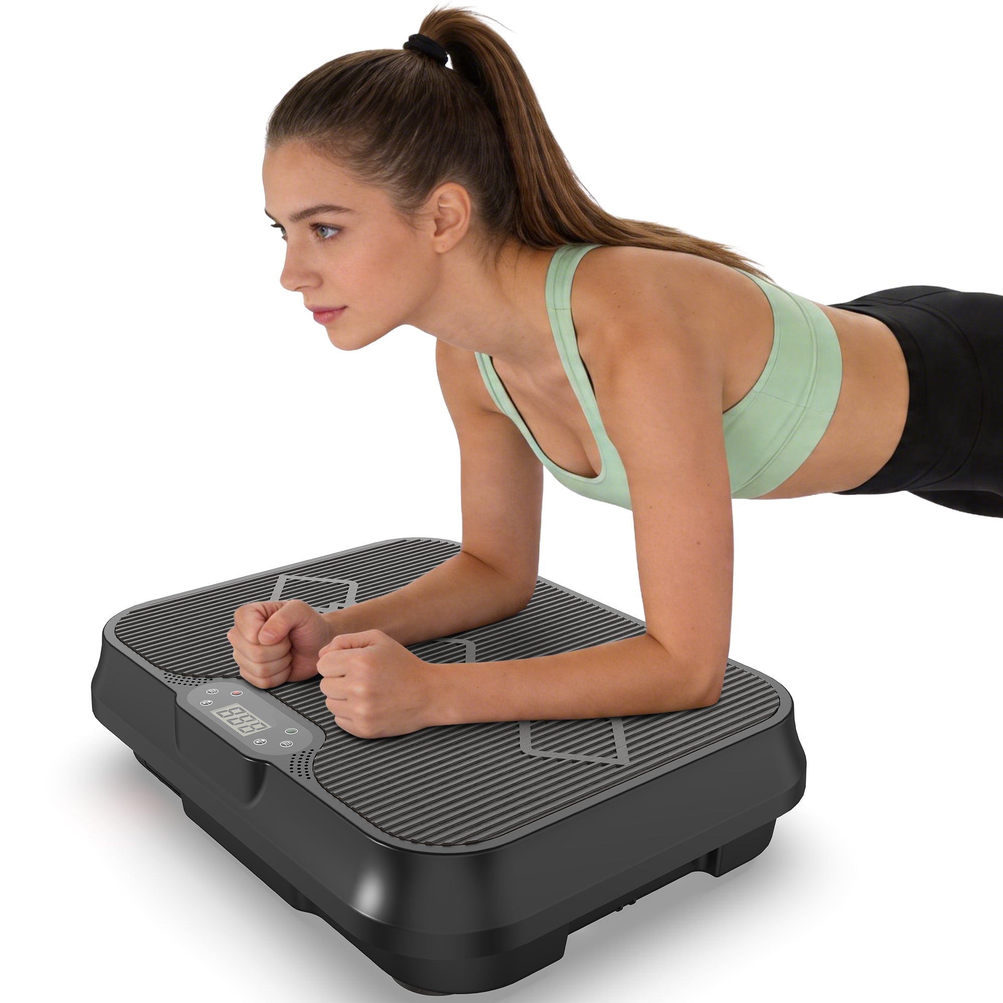 Vibration Plate Exercise Machine, Whole Body Workout Platform With Remote Contro