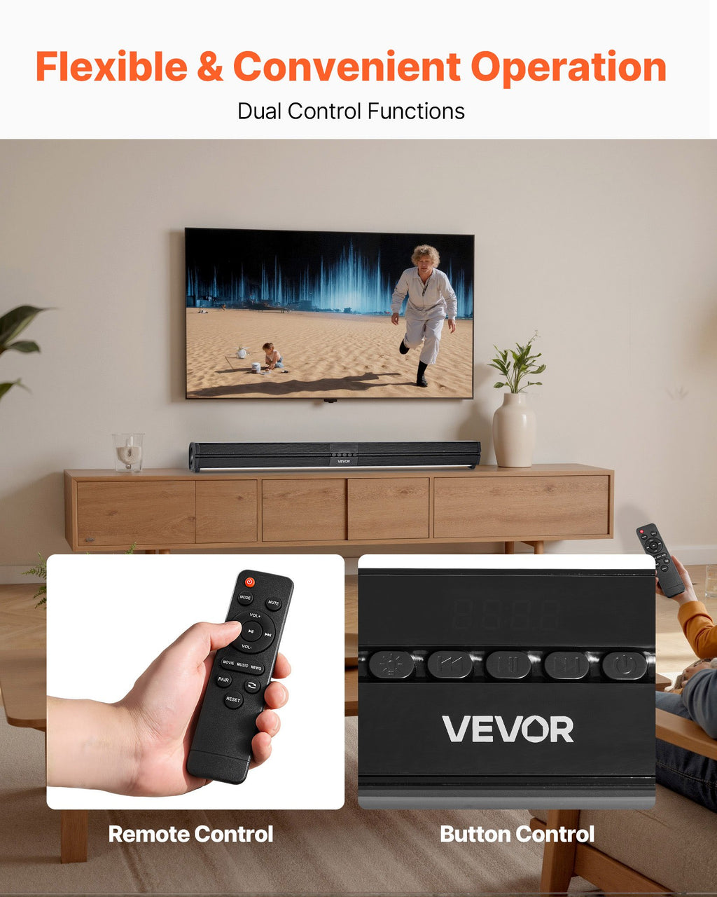 Sound Bar For Smart TV, 2.0 Channel, 32-Inch Compact Soundbar TV Speakers For Pr