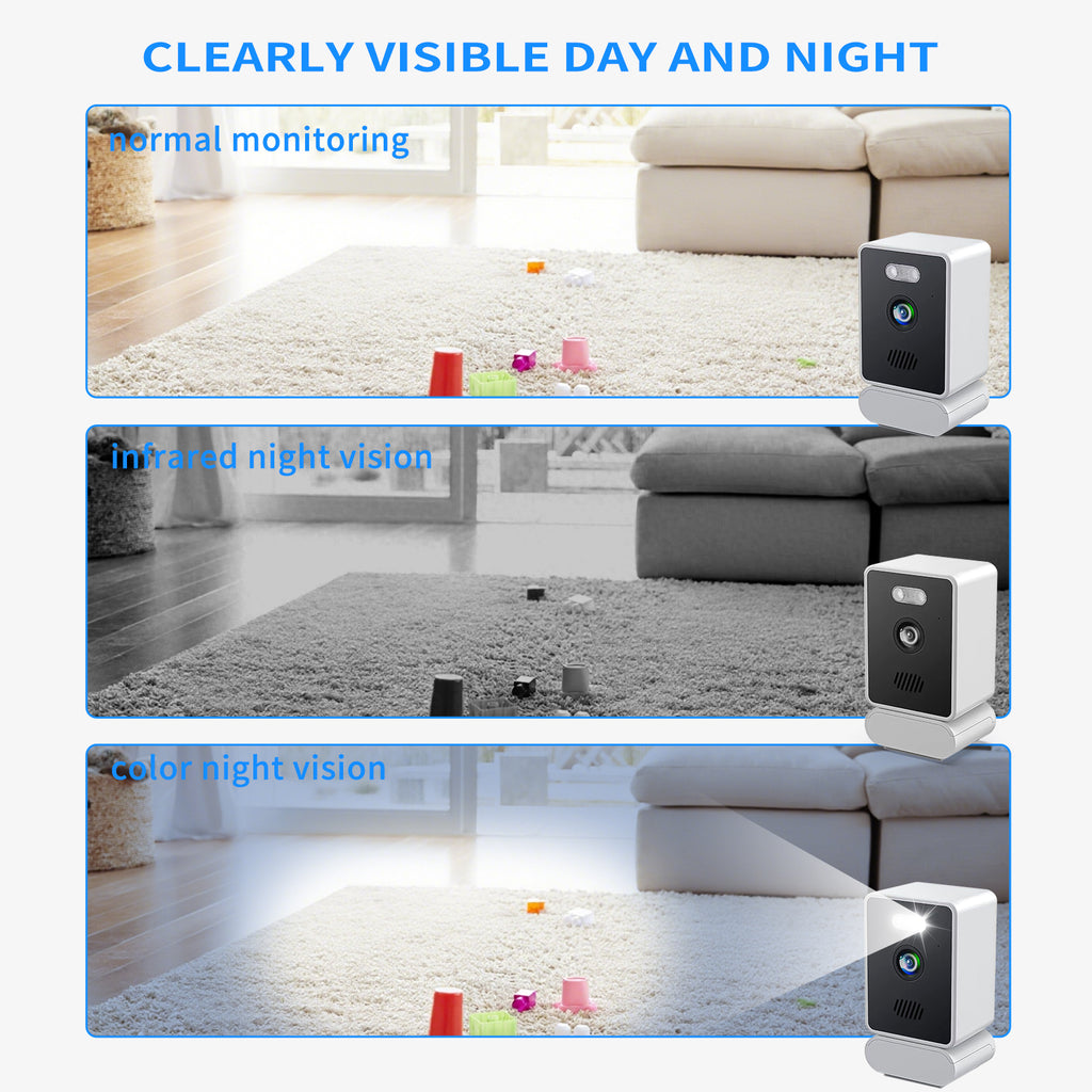 Window-Specific Security Camera, HD Night Vision USB Powered, Mobile Remote Wind