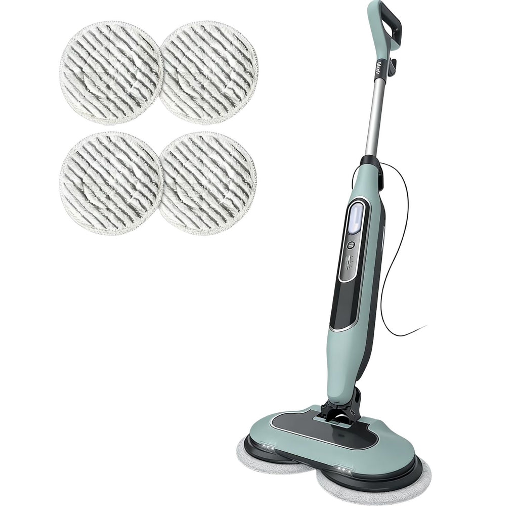 Dual Head Hard Floor Steam Mop, 3 Adjustable Steam Modes, LED Headlights, Lightw