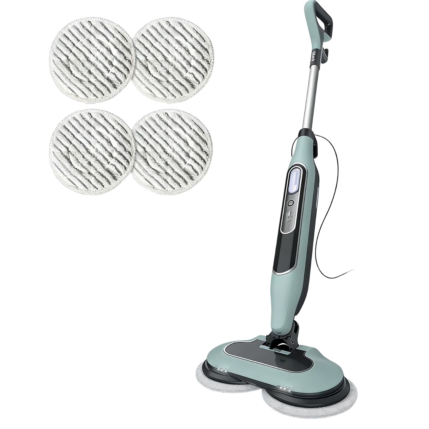Dual Head Hard Floor Steam Mop, 3 Adjustable Steam Modes, LED Headlights, Lightw
