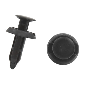 Piece Of 10 0 6mm Hole Dia Plastic Push In Clips Rivet Retainer Fastener Pin Auto