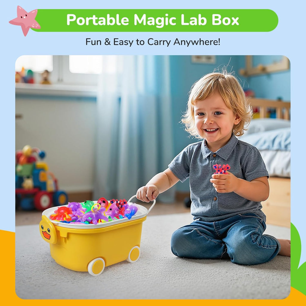 Magic Gel Water Pet Slow-Rebound Toy Set - 20 Types Of Gel, 5 Molds - DIY Crafts