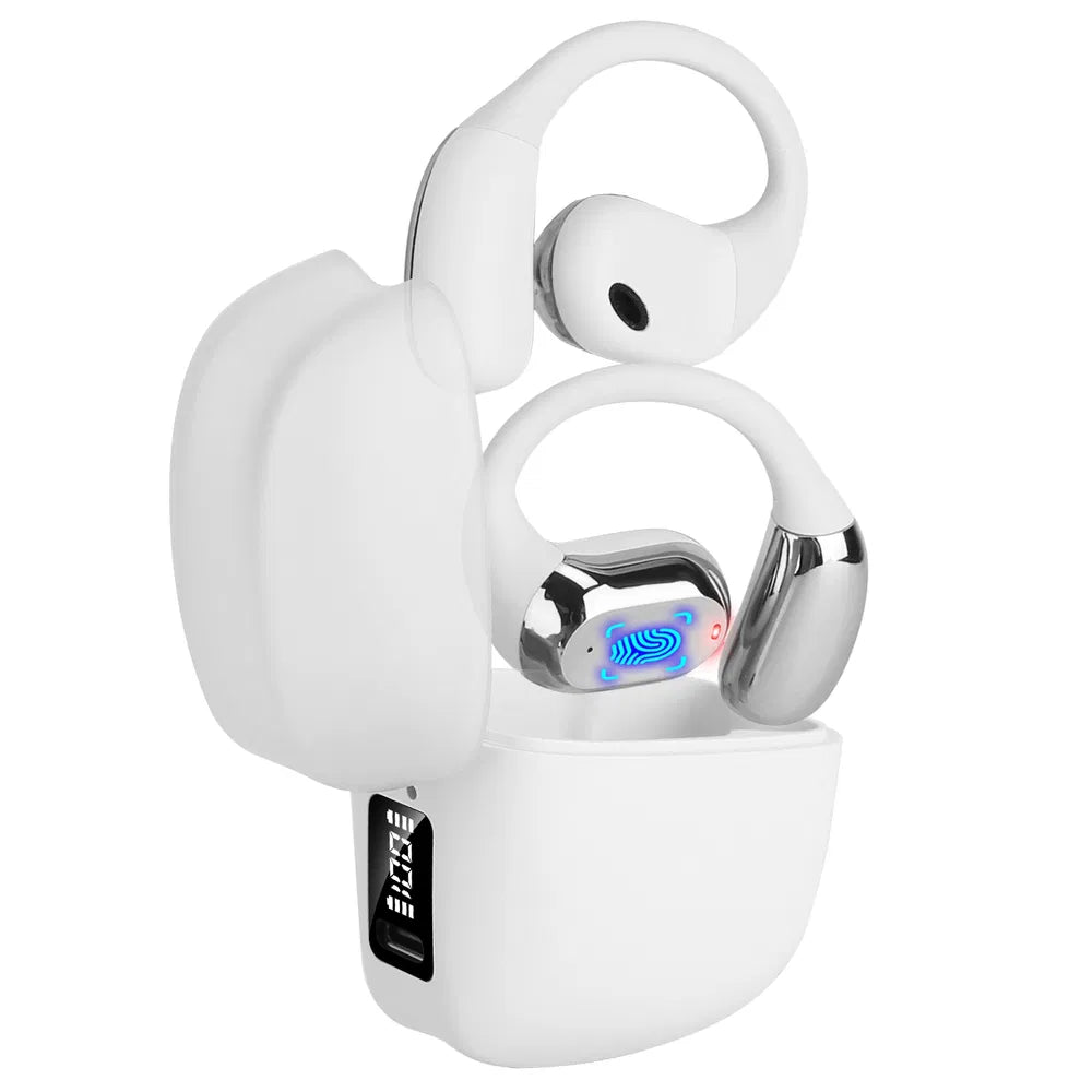 Wireless V5.4 Open Ear Earbuds With Earhook LED Display Charging Case IPX5 Water
