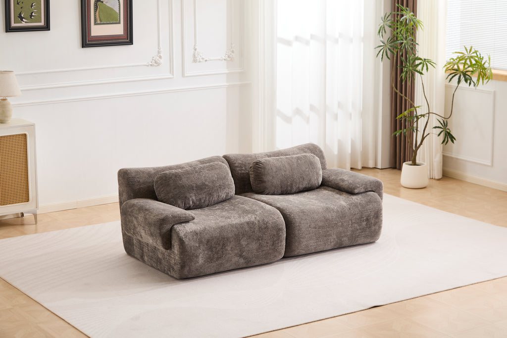 Compression Wave Sofa, Convertible Floor Sofa Bed, DIY Boneless Modular Sectiona