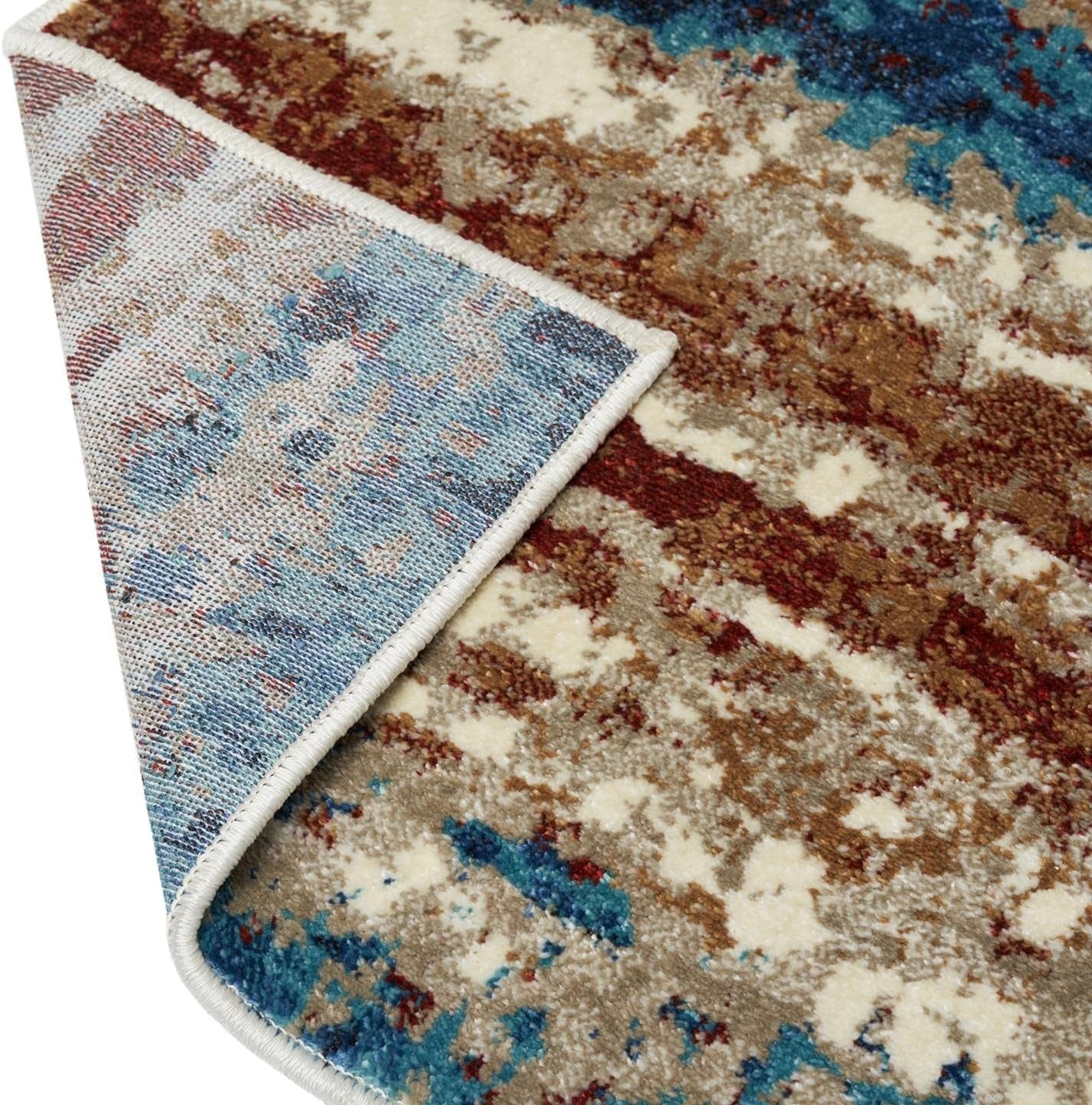 Lagos Collection Modern Passion 9X12 Abstract Area Rug