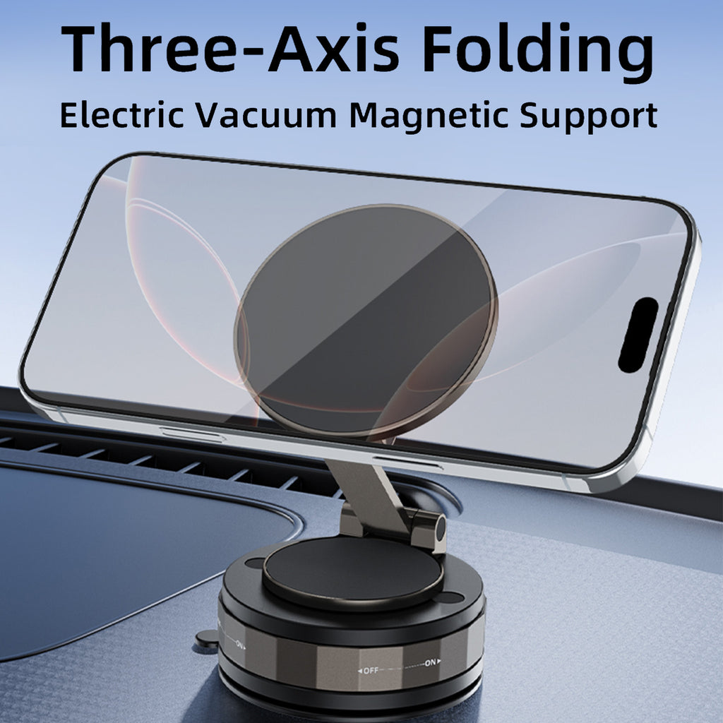 360 Degree Vacuum Magnetic Suction Car Phone Holder Suction Cup Phone Mount For 