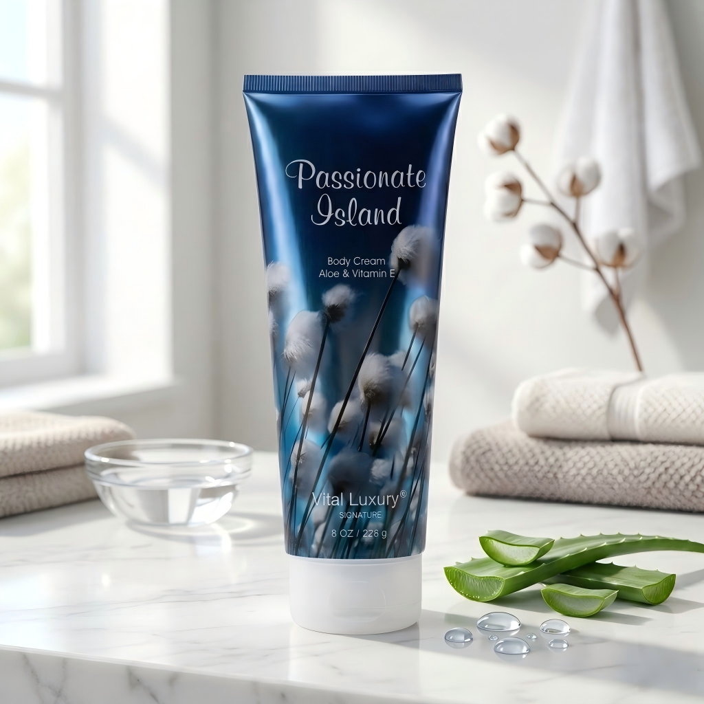Passionate Island Moisturizing Body Cream, Ultra-Nourishing Lotion With Vitamin 