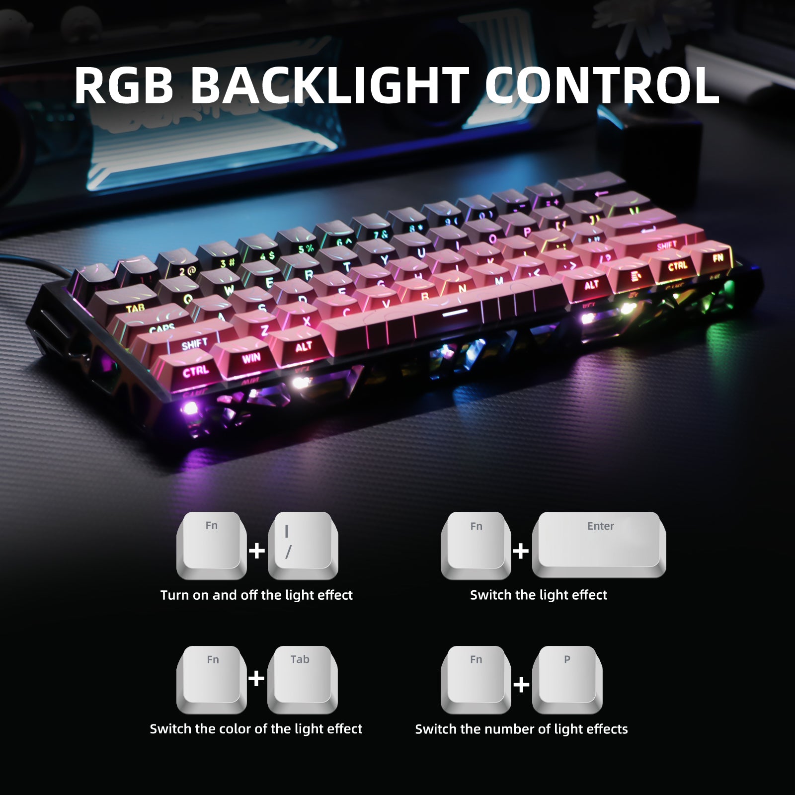 NC61 Magnetic Shaft Single-Mode Mechanical Keyboard