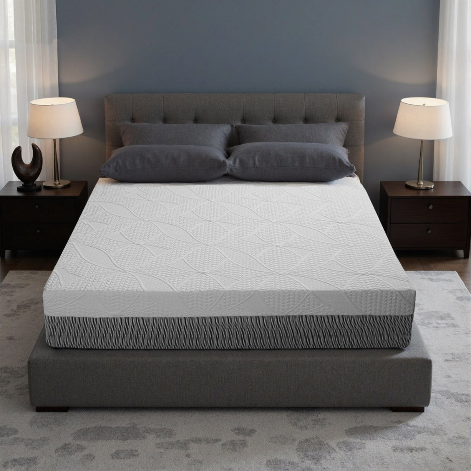 14-Inch Queen Mattress  Made In Japan- Plush Thick Design & Breathable, Steriliz