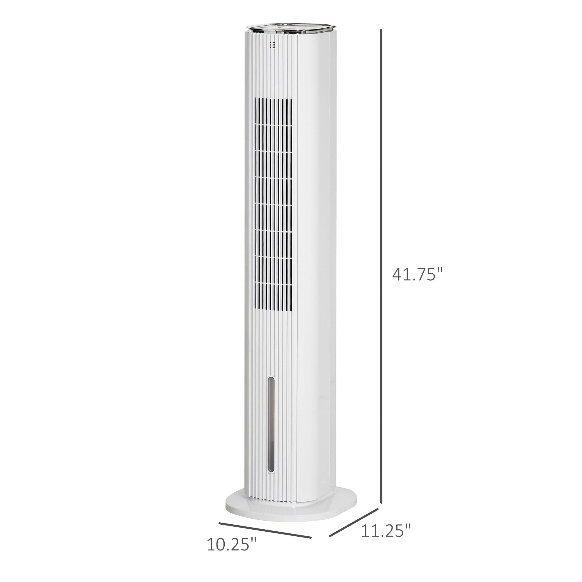 42" 3-In-1 Evaporative Air Cooler With Water Tank, Ice Cooling Fan With Humidifi