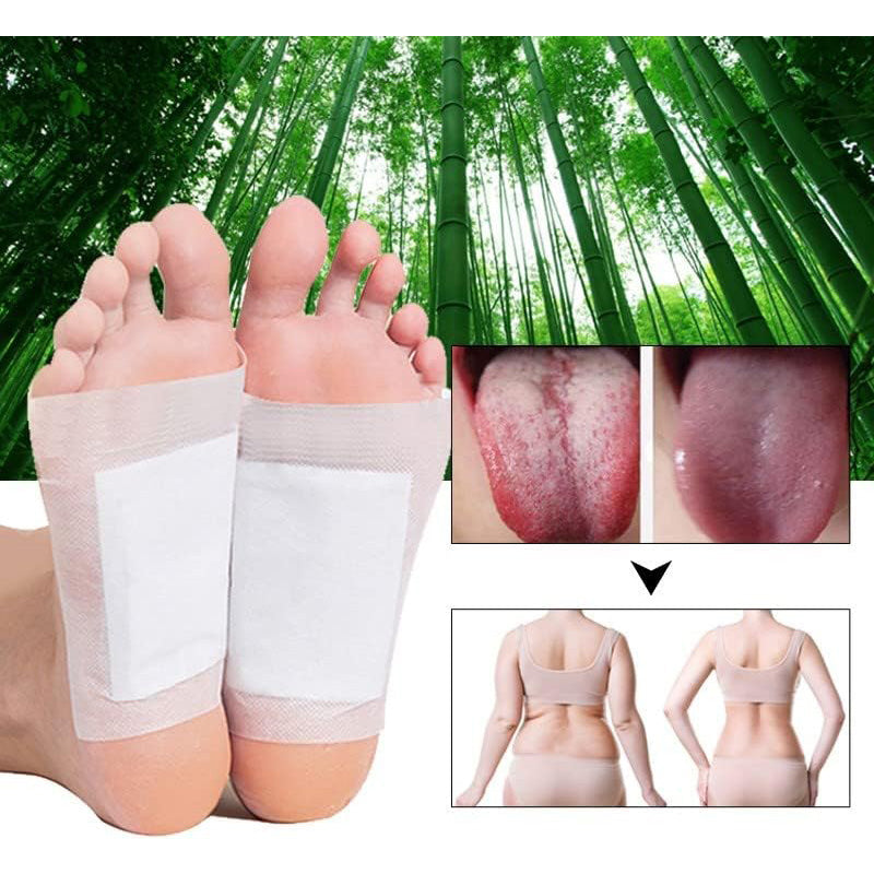 20pcs Natural Bamboo Charcoal Foot Patch,Strong Adhesive Patch,Comtable Herbal D